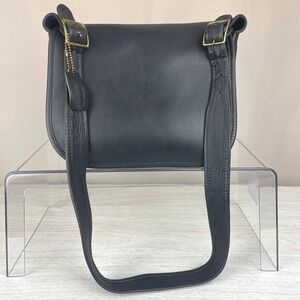 Vintage 70s COACH Classic Shoulder Pouch New York City Bag Navy Blue NYC 9170